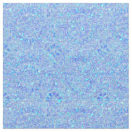 Blue Paisley Polyester Fabric Stof