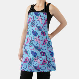 Blue Paisley Schort