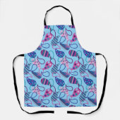 Blue Paisley Schort (Voorkant)