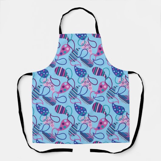 Blue Paisley Schort (Voorkant)