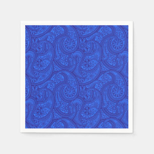 Blue Paisley Servetten