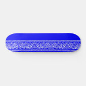 Blue Paisley Skateboard Pro (Horizontaal)