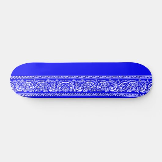 Blue Paisley Skateboard Pro (Horizontaal)