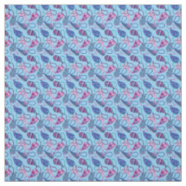Blue Paisley Stof