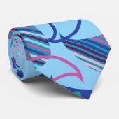 Blue Paisley Stropdas (Opgerold)