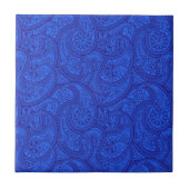 Blue Paisley Tegeltje (Voorkant)