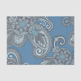 Blue Paisley Tissue Paper Tissuepapier