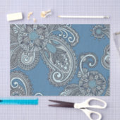Blue Paisley Tissue Paper Tissuepapier (Craft)