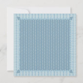 Blue Pajamas Slumber Party Invitation Kaart (Achterkant)