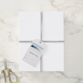 Blue Palette Brush Strokes Modern Bedankt Cadeaulabel (Met Touw)