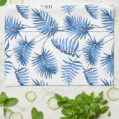 Blue Palm Kitchen Towel Theedoek (Gevouwen)