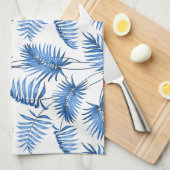 Blue Palm Kitchen Towel Theedoek (Quarter Fold)