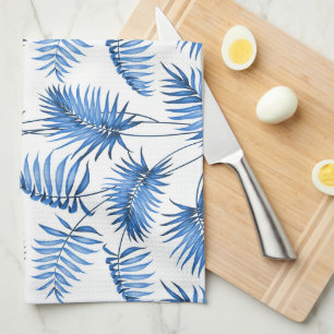 Blue Palm Kitchen Towel Theedoek