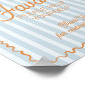 Blue Palm Springs Pastel Beach Favorieten Poster (Hoek)