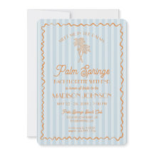 Blue Palm Springs Pastel Beach vrijgezellenfeest