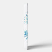 Blue Palm Tree Graphic Group Case-Mate iPhone Case (Achterkant / Rechts)