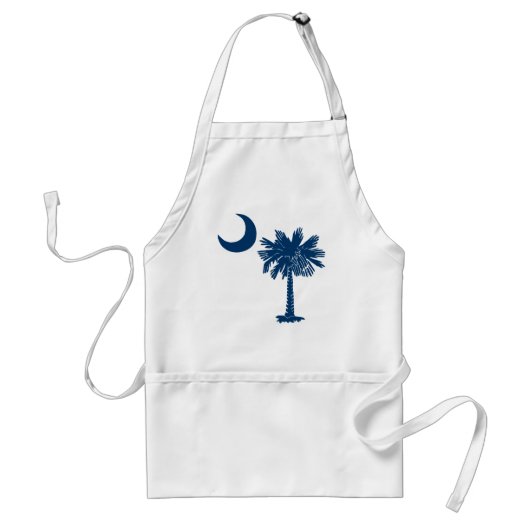 Blue Palmetto Apron Standaard Schort (Voorkant)