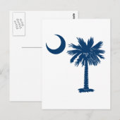 Blue Palmetto Briefkaart (Voorkant / Achterkant)