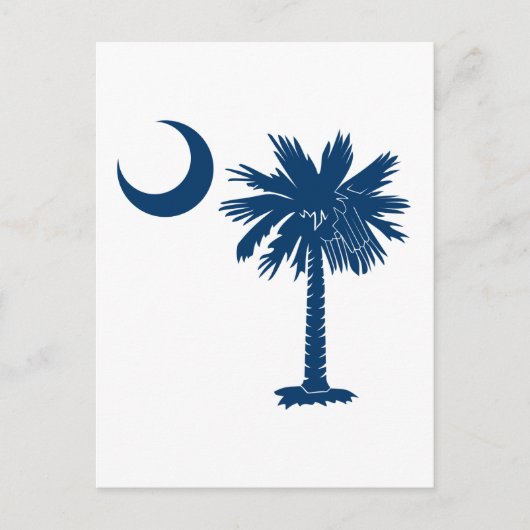 Blue Palmetto Briefkaart (Voorkant)