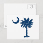 Blue Palmetto Briefkaart (Voorkant / Achterkant)