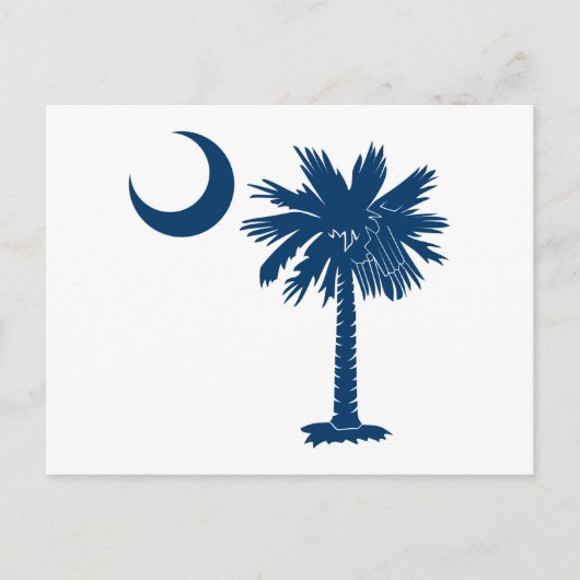 Blue Palmetto Briefkaart (Voorkant)