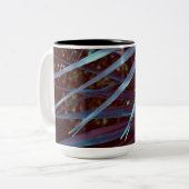 Blue Palmetto Dream Tweekleurige Koffiemok (Voorkant links)