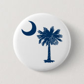 Blue Palmetto op White Button (Voorkant)