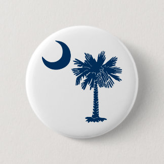 Blue Palmetto op White Button