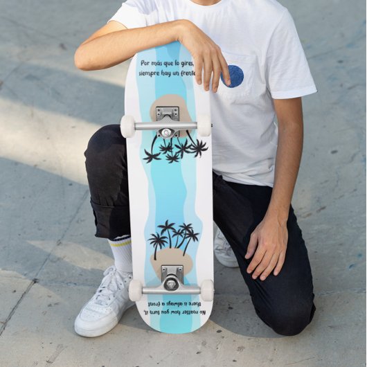 Blue, Palms y siempre un frente Persoonlijk Skateboard