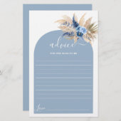 Blue Pampas Grass Advice voor mama om kaart te wor (Voorkant / Achterkant)