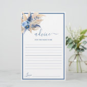 Blue Pampas Grass Advice voor mama om kaart te wor (Staand voorkant)