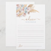 Blue Pampas Grass Advice voor moeder om kaart te w (Voorkant / Achterkant)