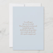 Blue Pampas Grass Arch Baby shower Boy Uitnodiging (Achterkant)