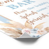 Blue Pampas Grass Arch Momosa Bar Boy Poster (Hoek)