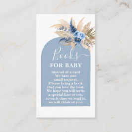 Blue Pampas Grass Boeken voor Baby Boy Kaart