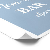 Blue Pampas Grass Mimosa Bar Boy-teken Poster (Hoek)