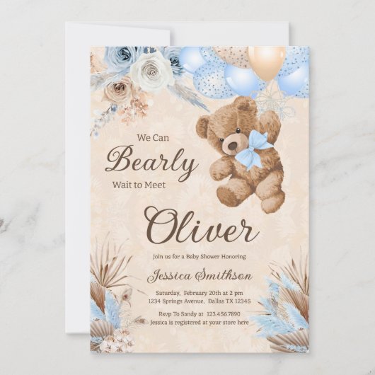 Blue Pampas Grass We kunnen nauwelijks wachten op Kaart (Voorkant)