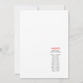 Blue Panda Baby shower Game Size-uitnodiging Kaart (Achterkant)