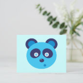 Blue Panda Briefkaart (Staand voorkant)