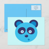 Blue Panda Briefkaart (Voorkant / Achterkant)