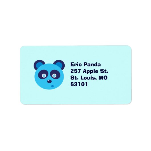 Blue Panda Etiket (Voorkant)