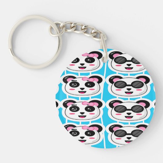 Blue Panda Sleutelhanger (Voorkant)