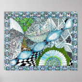 Blue Panda World Print (Voorkant)