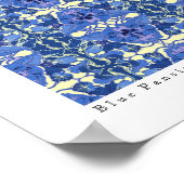 Blue Pansies Art by Linda Becker Poster (Hoek)