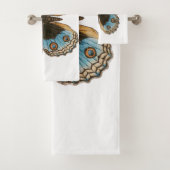 Blue Pansy Butterfly Bad Handdoek (Insitu)