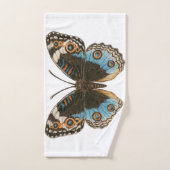 Blue Pansy Butterfly Bad Handdoek (Handdoek)