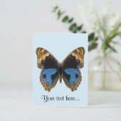Blue Pansy Butterfly Briefkaart (Staand voorkant)
