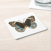 Blue Pansy Butterfly Kartonnen Onderzetters (Schuin)