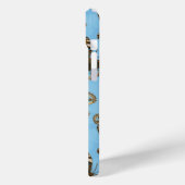 Blue Pansy Butterfly patroon Case-Mate iPhone Case (Achterkant / Links)