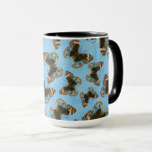 Blue Pansy Butterfly patroon Mok (Voorkant rechts)